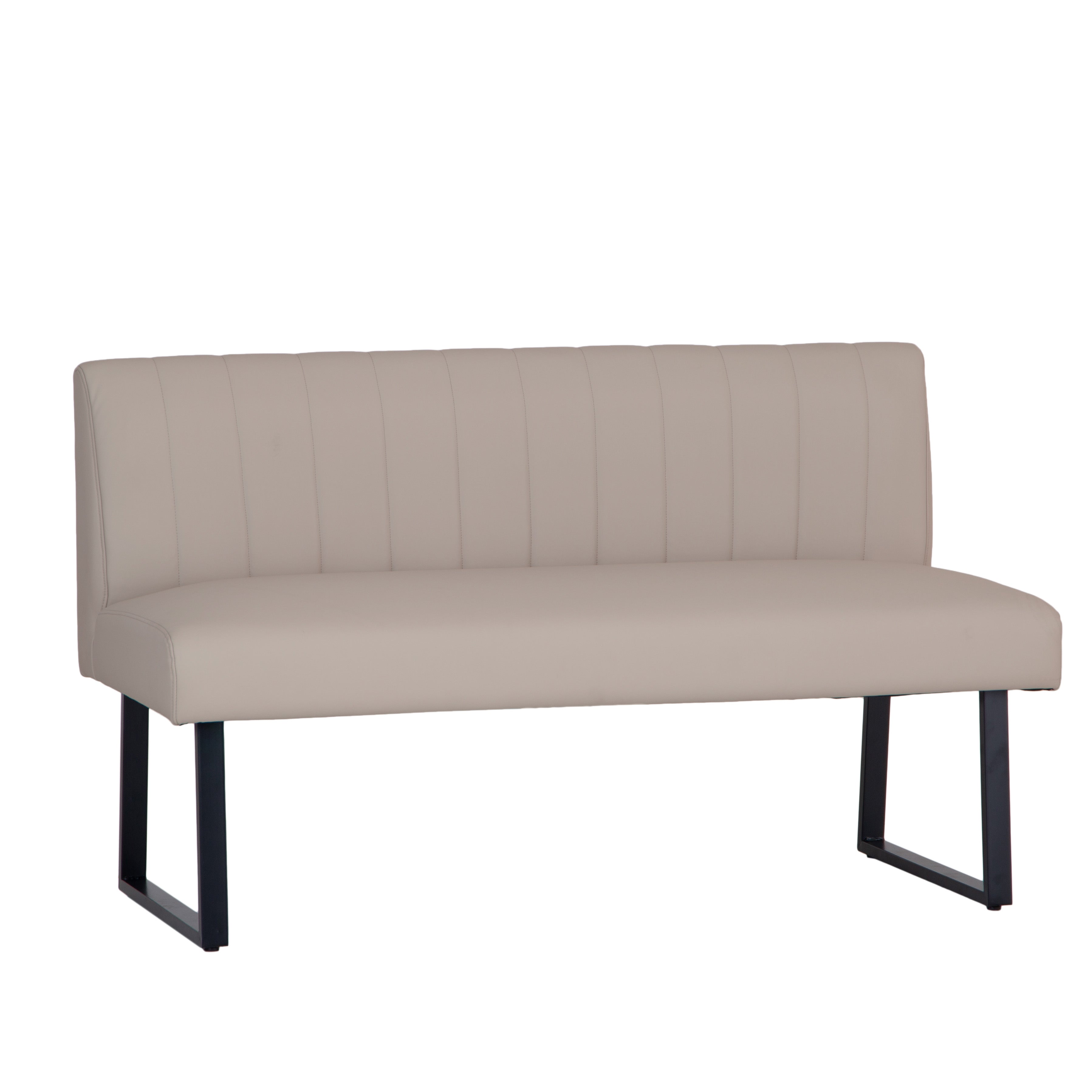 Charlesworth Taupe 140cm Modern Industrial Dining Bench