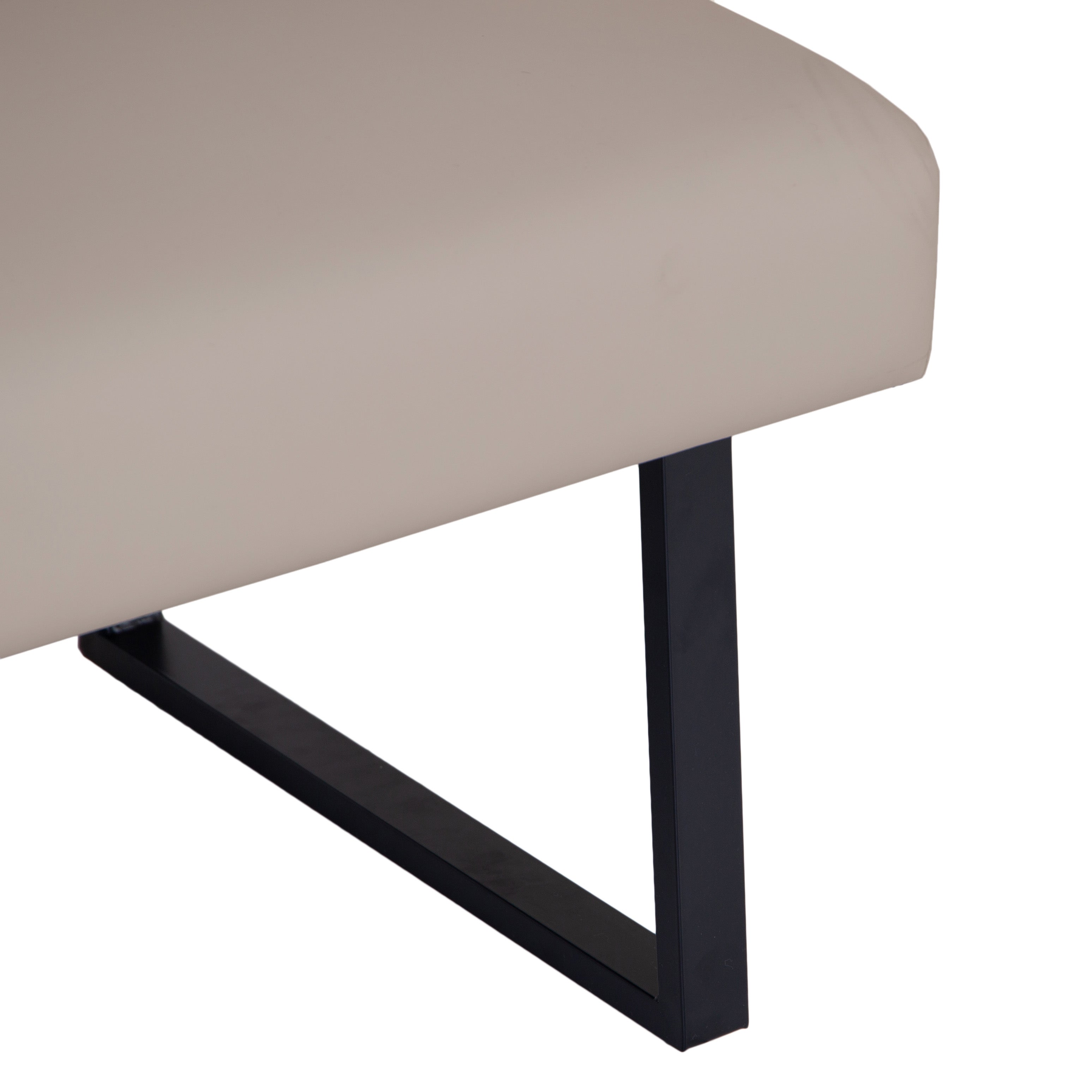 Charlesworth Taupe 140cm Modern Industrial Dining Bench