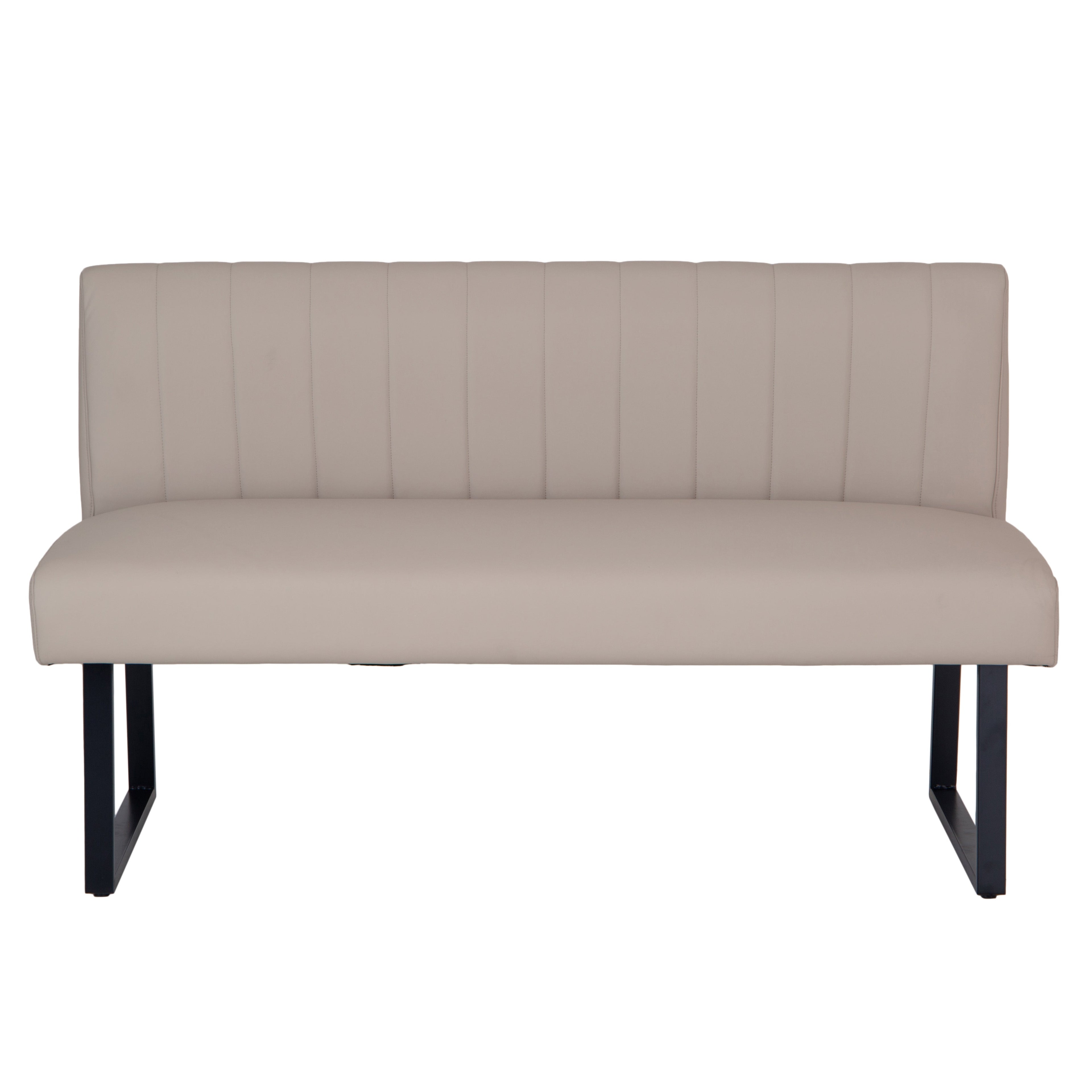 Charlesworth Taupe 140cm Modern Industrial Dining Bench