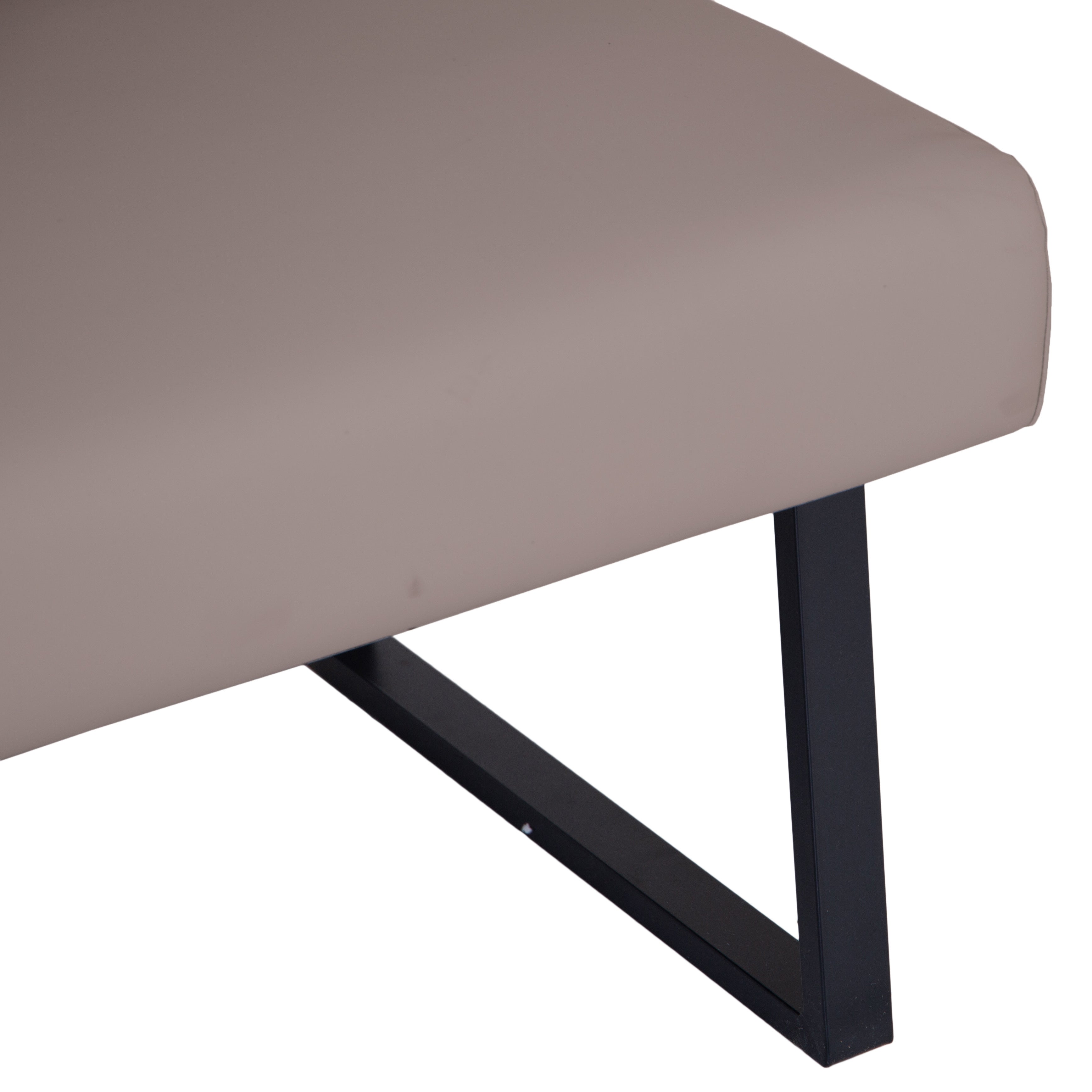 Charlesworth Taupe 142cm Right Hand Modern Industrial Dining Bench
