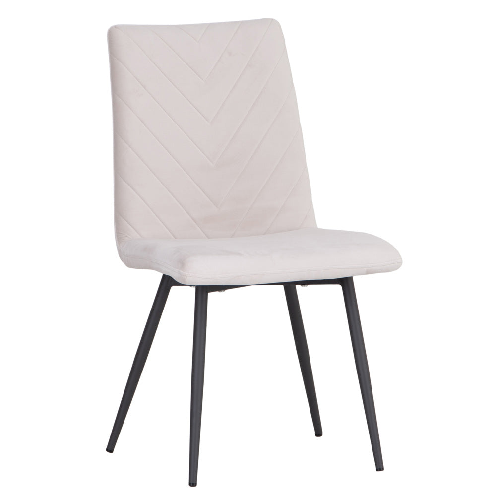 1.8m Oak Finish Table & 6 x CH66 Taupe Chairs