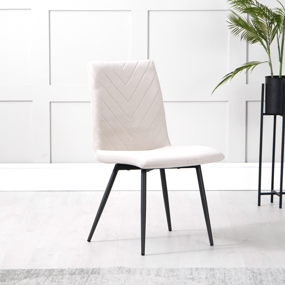 1.2m Concrete Table & 4 x CH66 Taupe Chairs