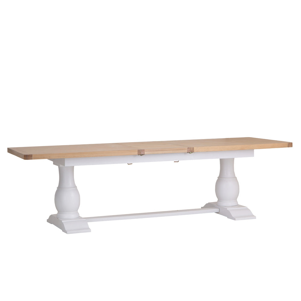 Dorset White Painted 2.2m Butterfly Extending Table