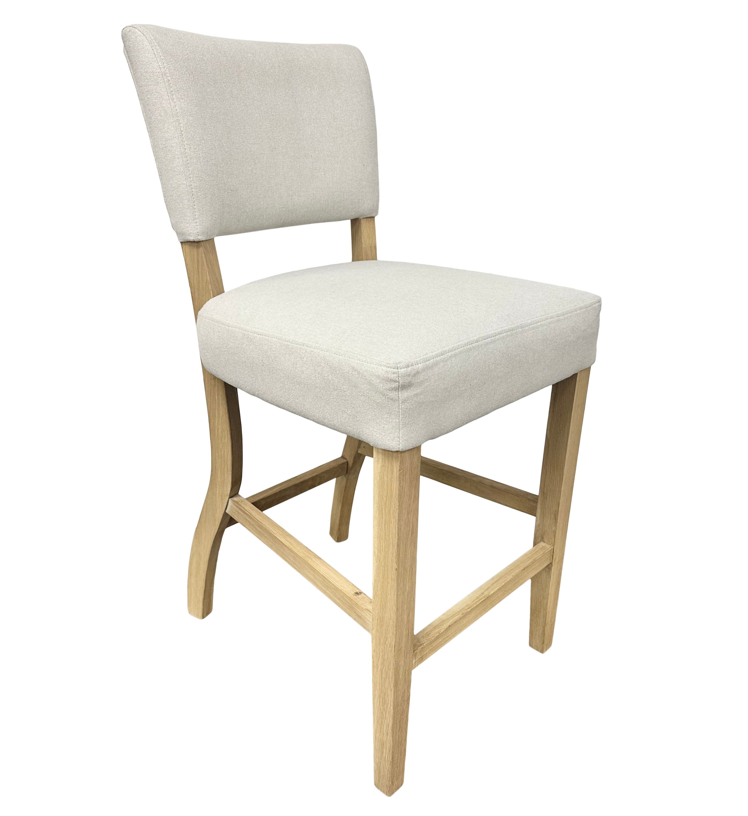 Fabric Bar Stool - Natural
