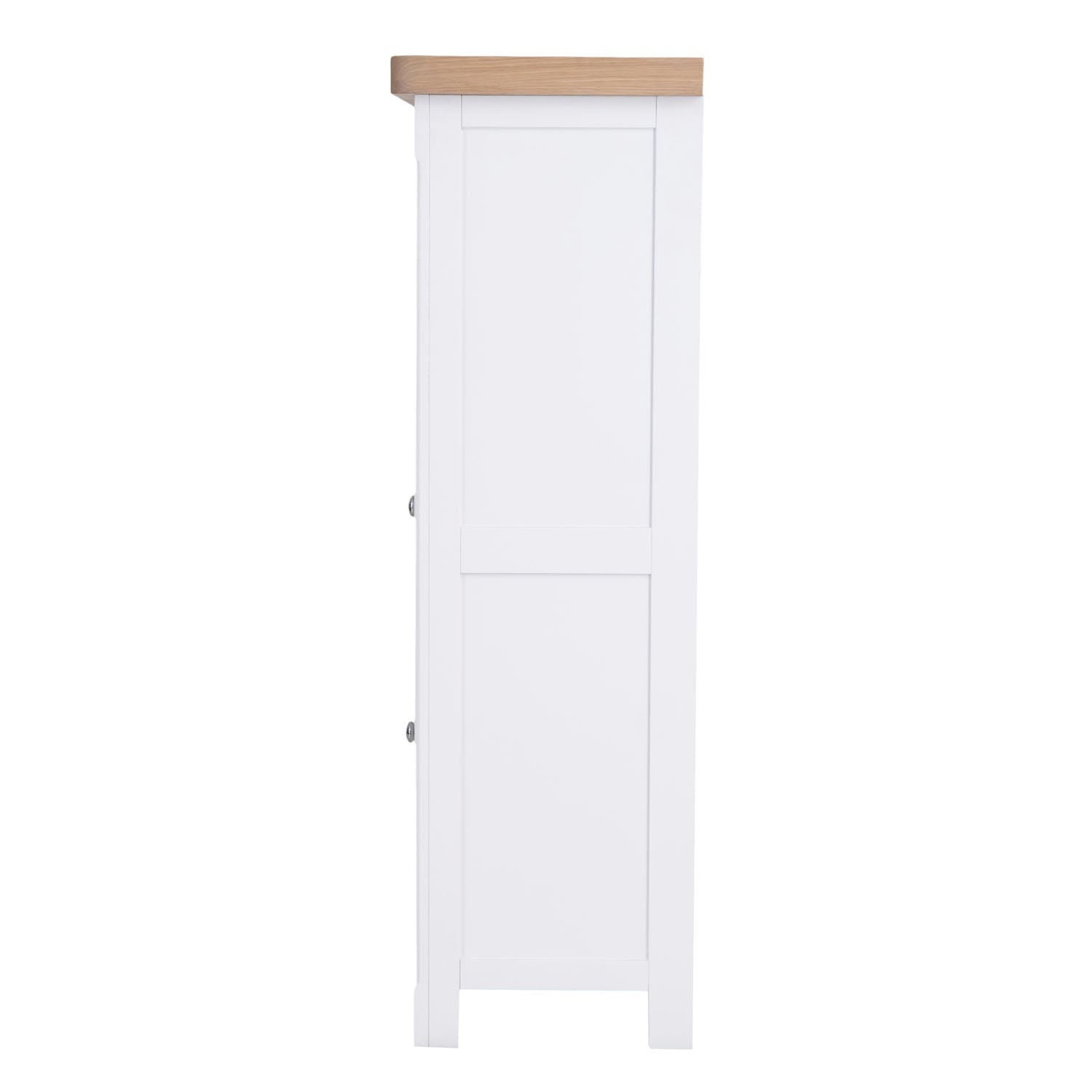 Dorset White Painted Oak Drinks Cabinet with Wine Rack