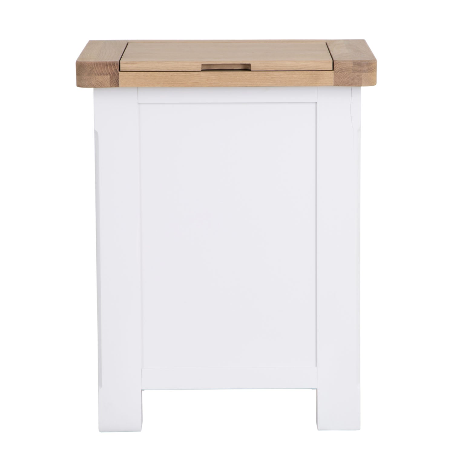 Dorset White Painted Oak Laundry Basket