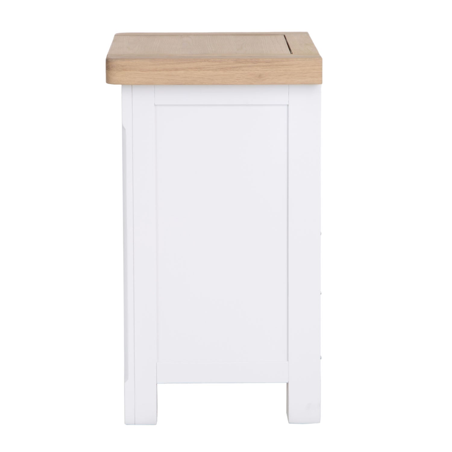 Dorset White Painted Oak Laundry Basket