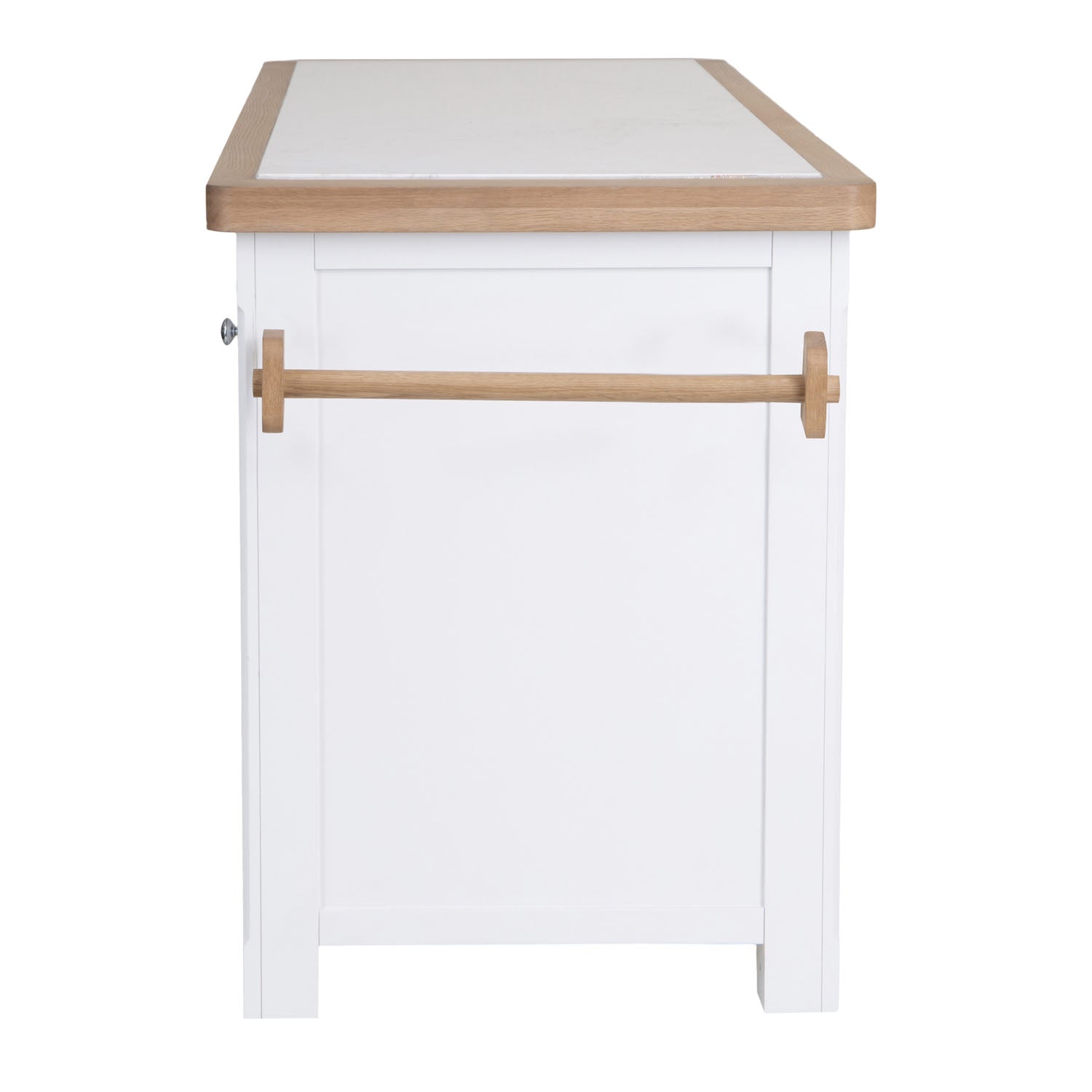 Dorset White Painted Oak Large Kitchen Island