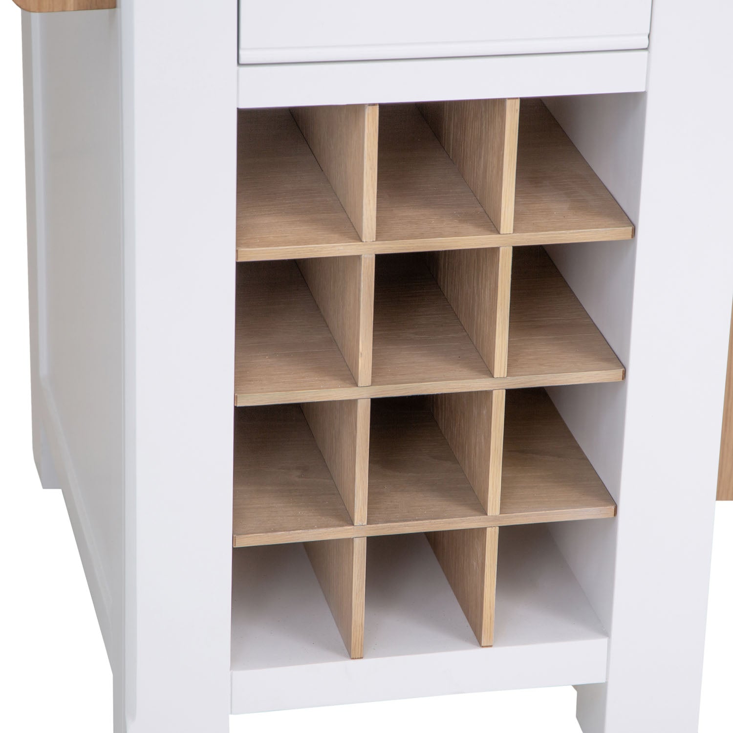 Dorset White Painted Oak Large Kitchen Island