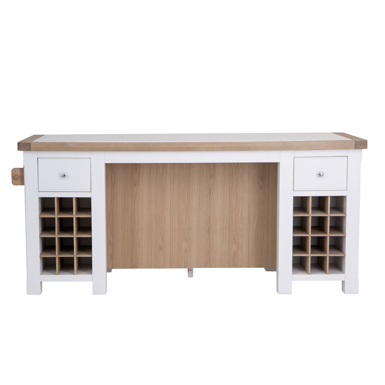 Dorset White Painted Oak Large Kitchen Island