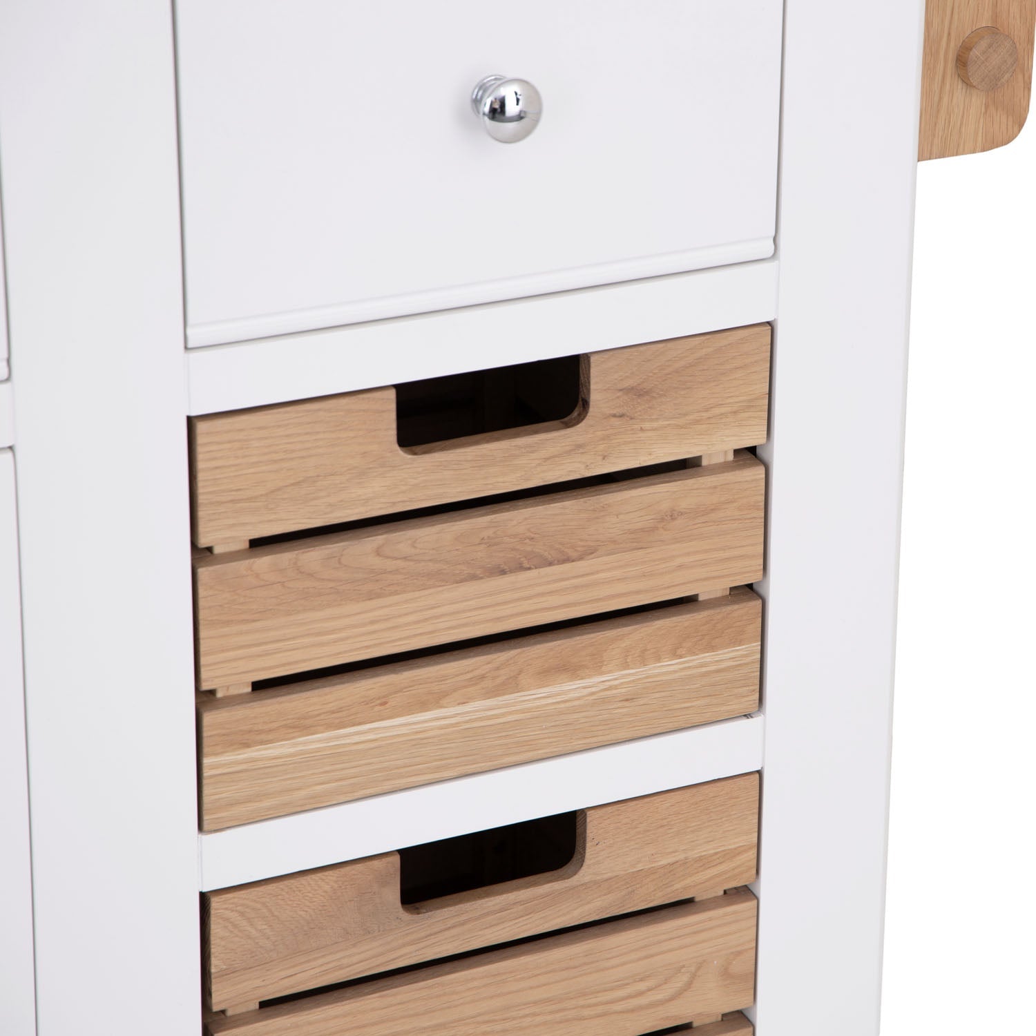 Dorset White Painted Oak Large Kitchen Island