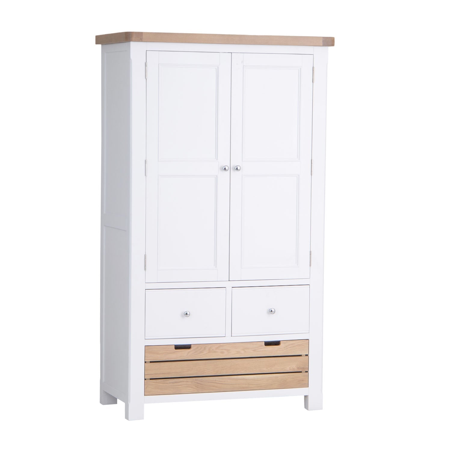 Dorset White Painted Oak Large Larder Unit