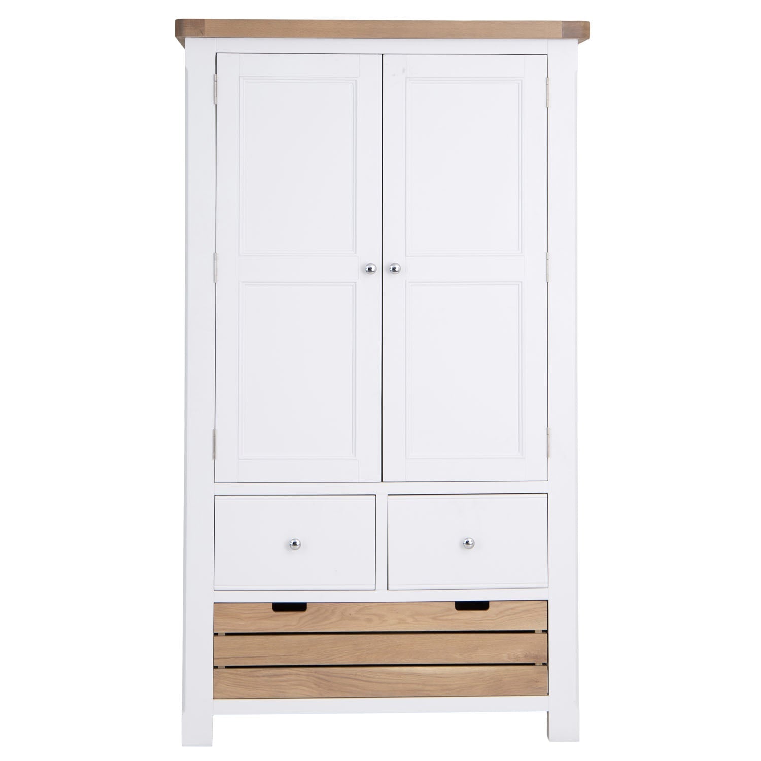 Dorset White Painted Oak Large Larder Unit