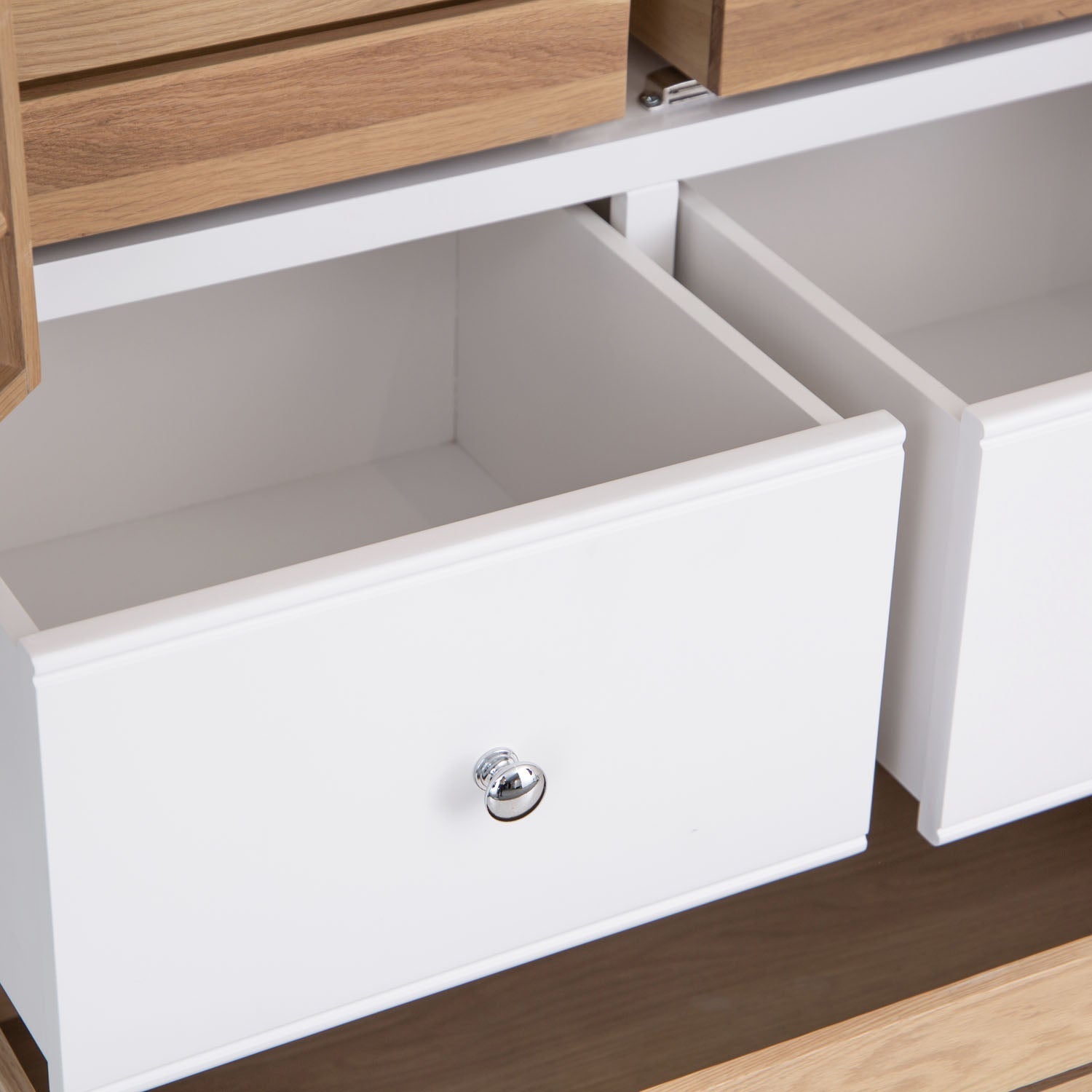 Dorset White Painted Oak Large Larder Unit