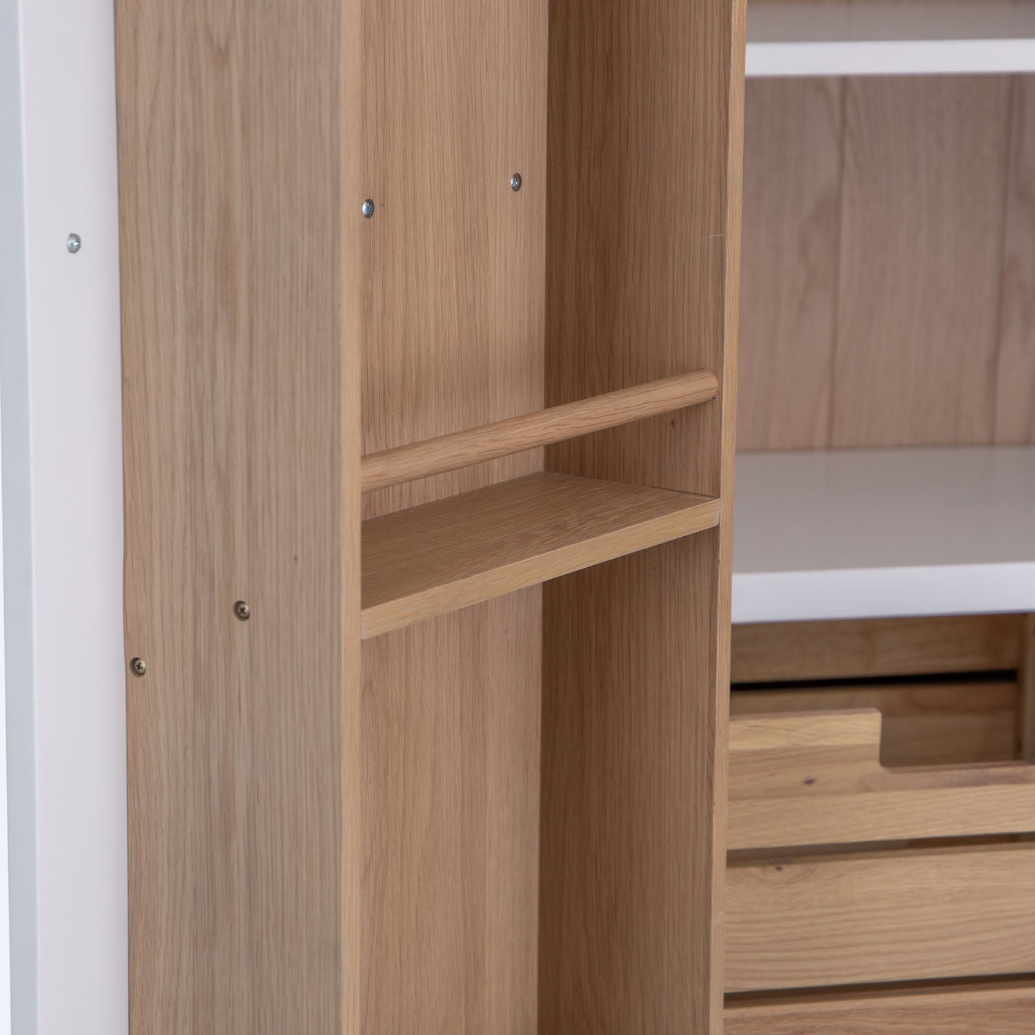 Dorset White Painted Oak Large Larder Unit