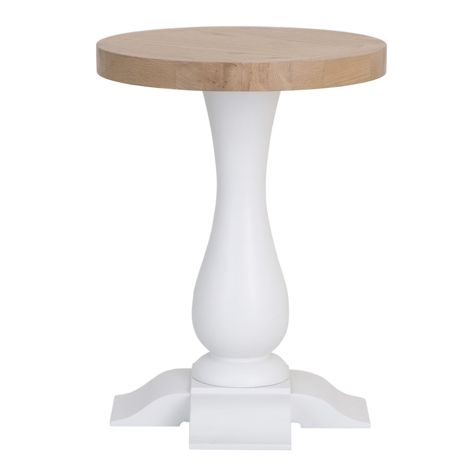 Dorset White Painted Oak Round Wine Table