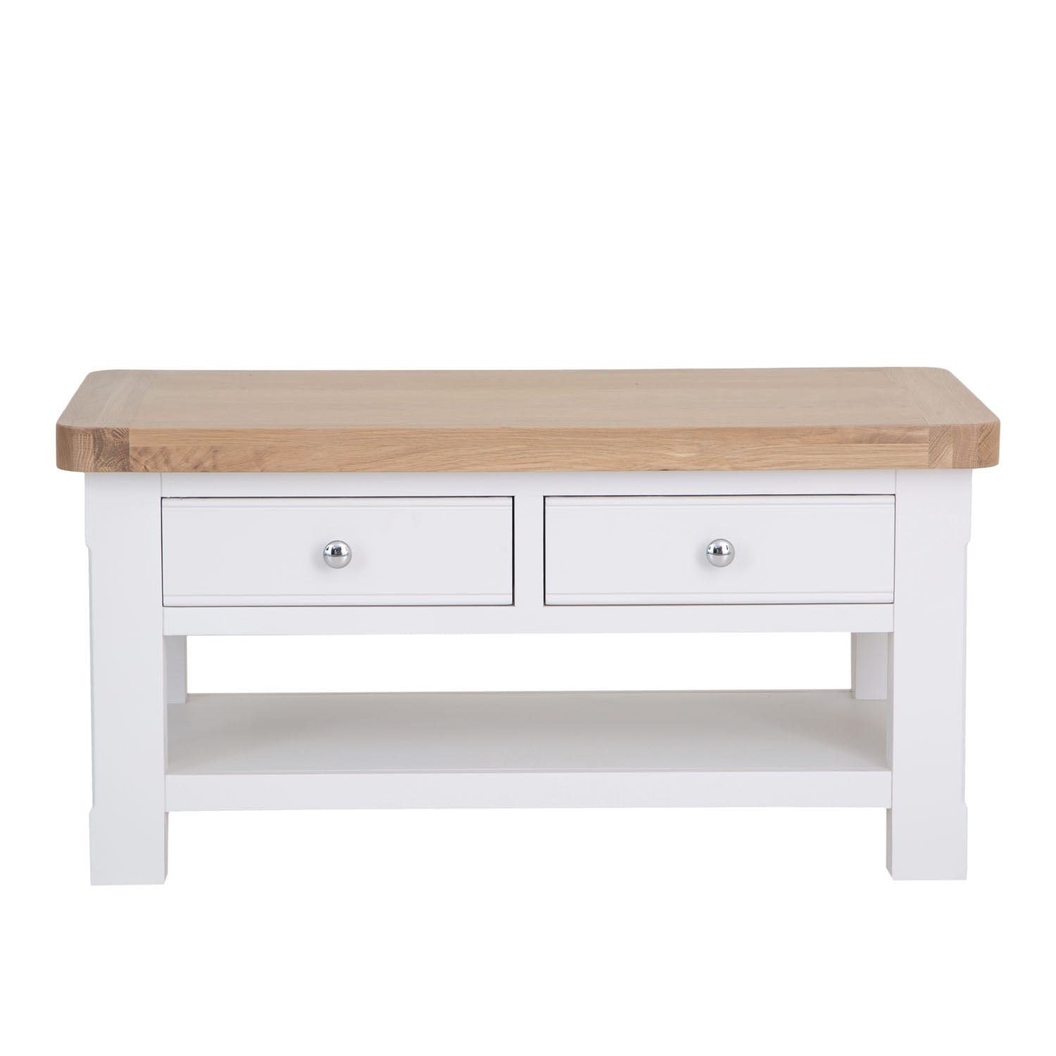 Dorset White Painted Oak Coffee Table with Drawer