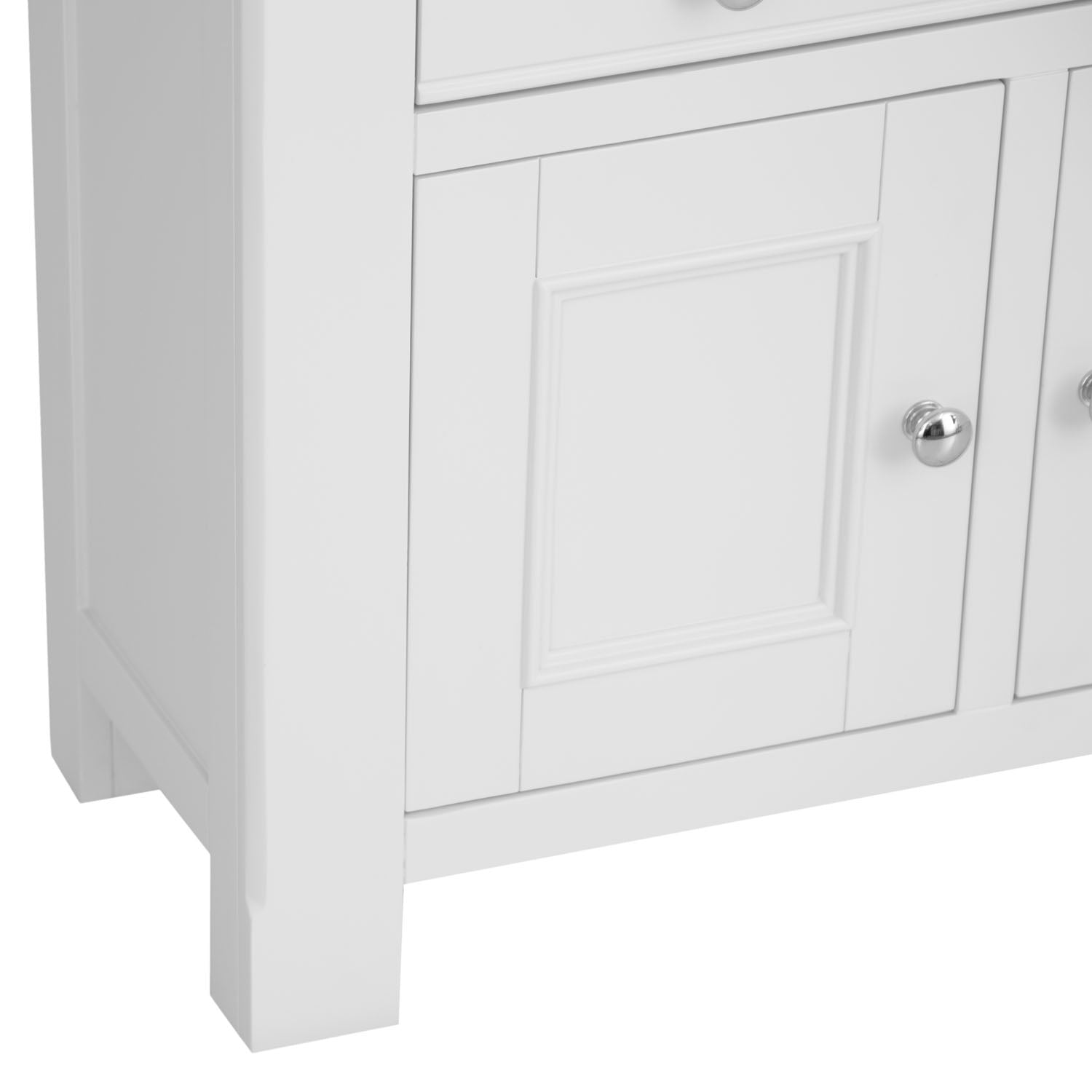 Dorset White Painted Oak 2 Door Small Sideboard