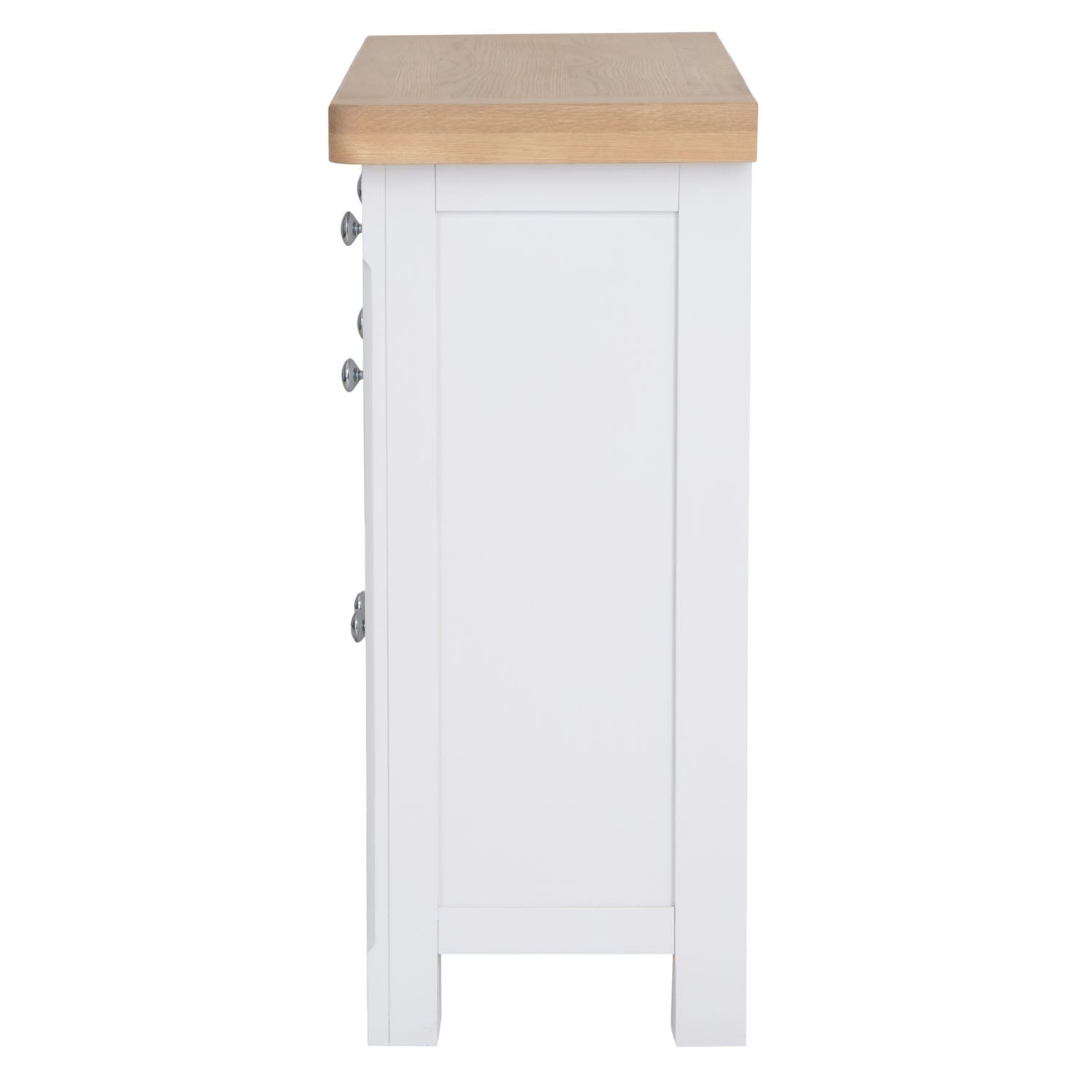 Dorset White Painted Oak 2 Door Small Sideboard