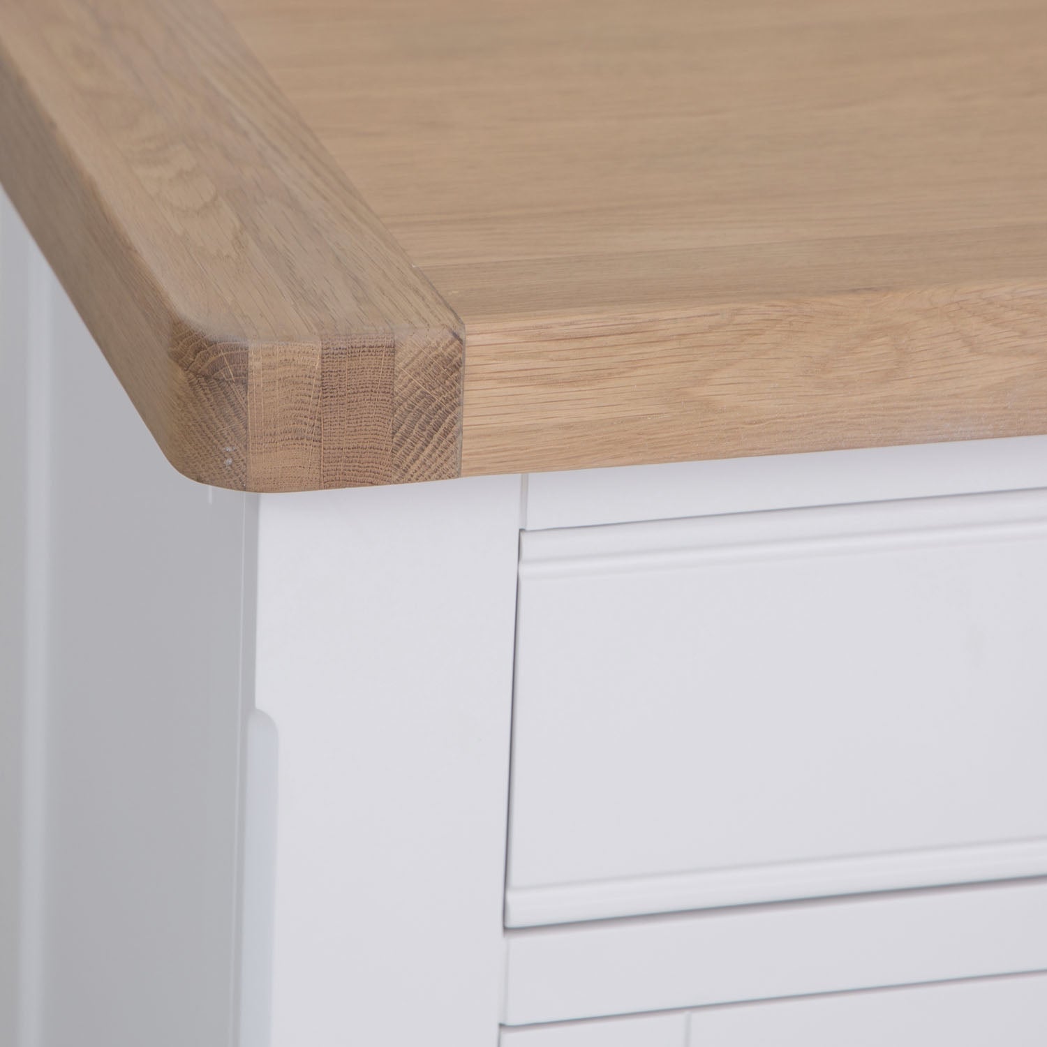 Dorset White Painted Oak 2 Door Medium Sideboard