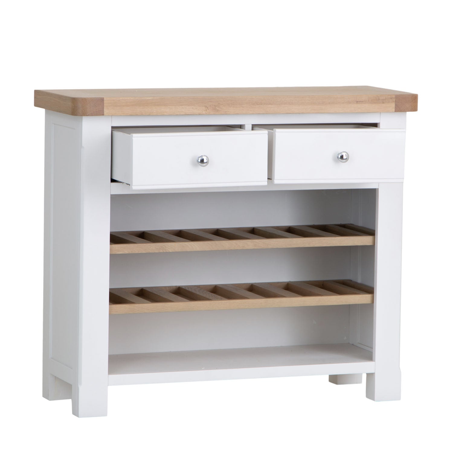 Dorset White Painted Oak Wine Cabinet