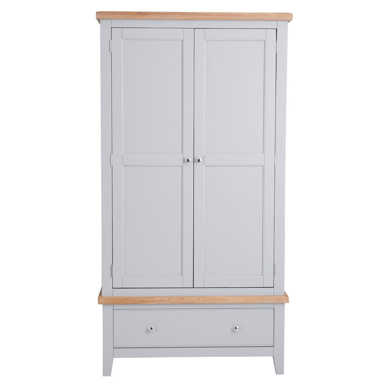 Eaton Grey Painted Oak Double Wardrobe