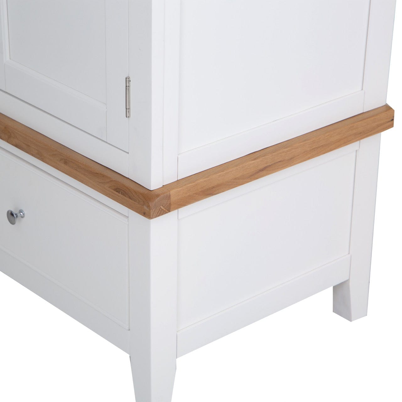 Eaton White Painted Oak 3 Door Wardrobe