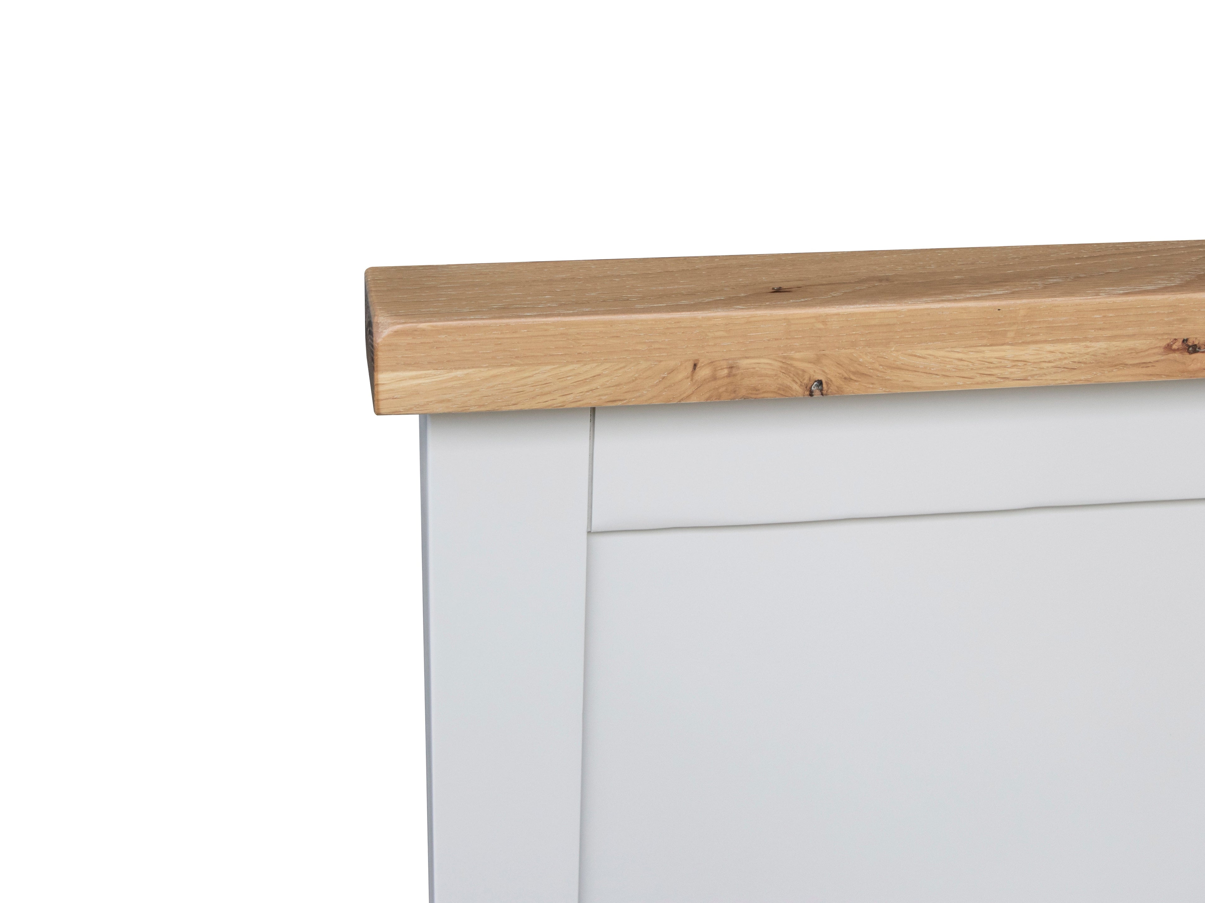 Eaton Grey Painted Oak King Size Bed Frame