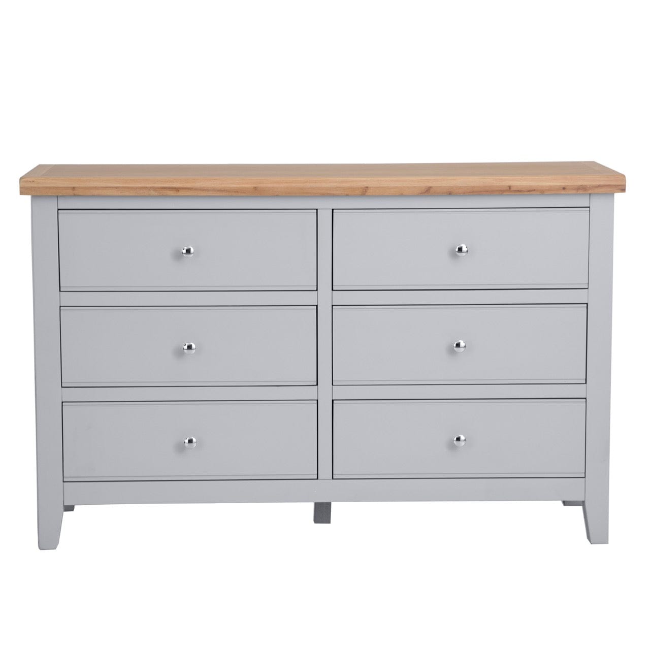 Eaton Grey Painted Oak 6 Drawer Chest