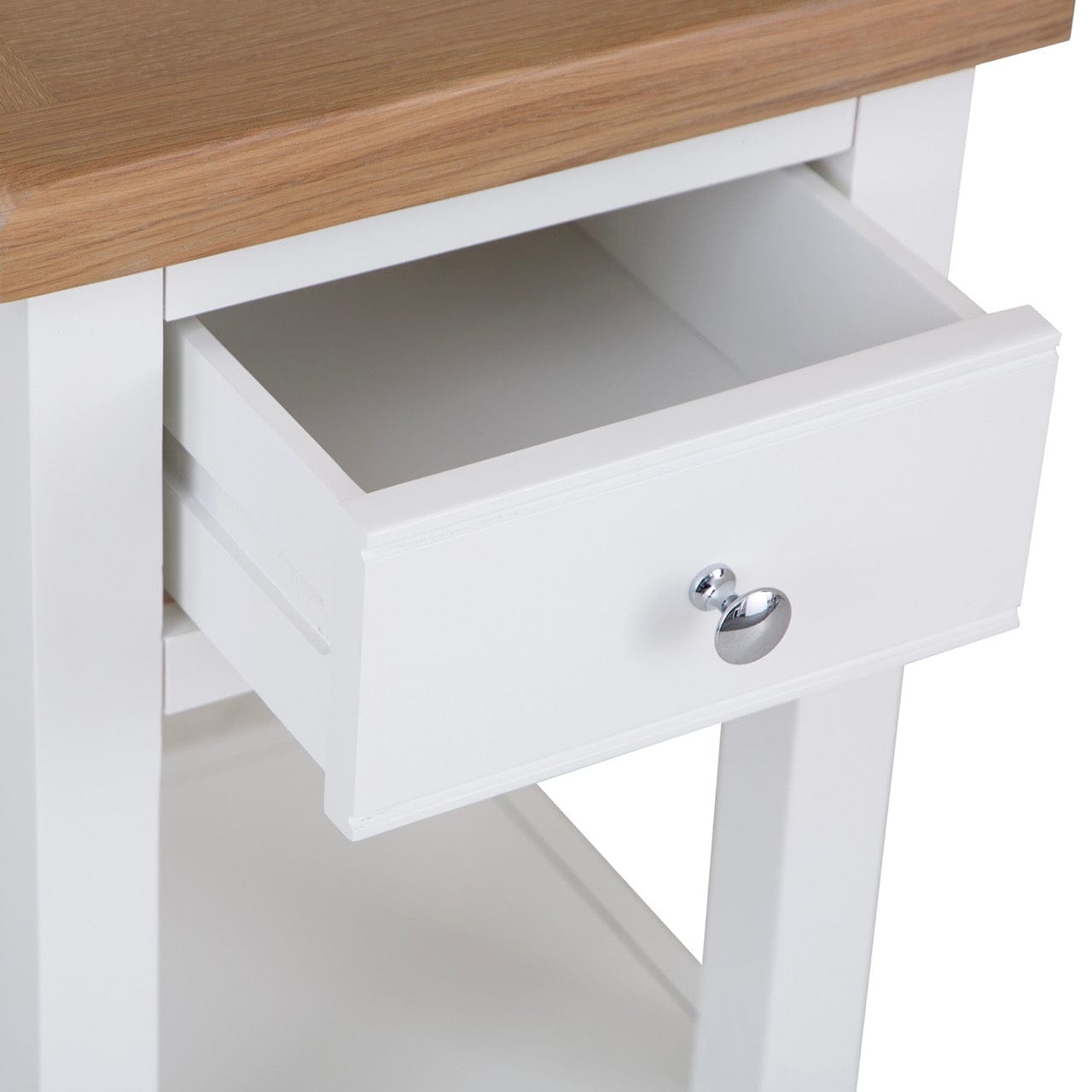 Eaton White Painted Oak Lamp Table