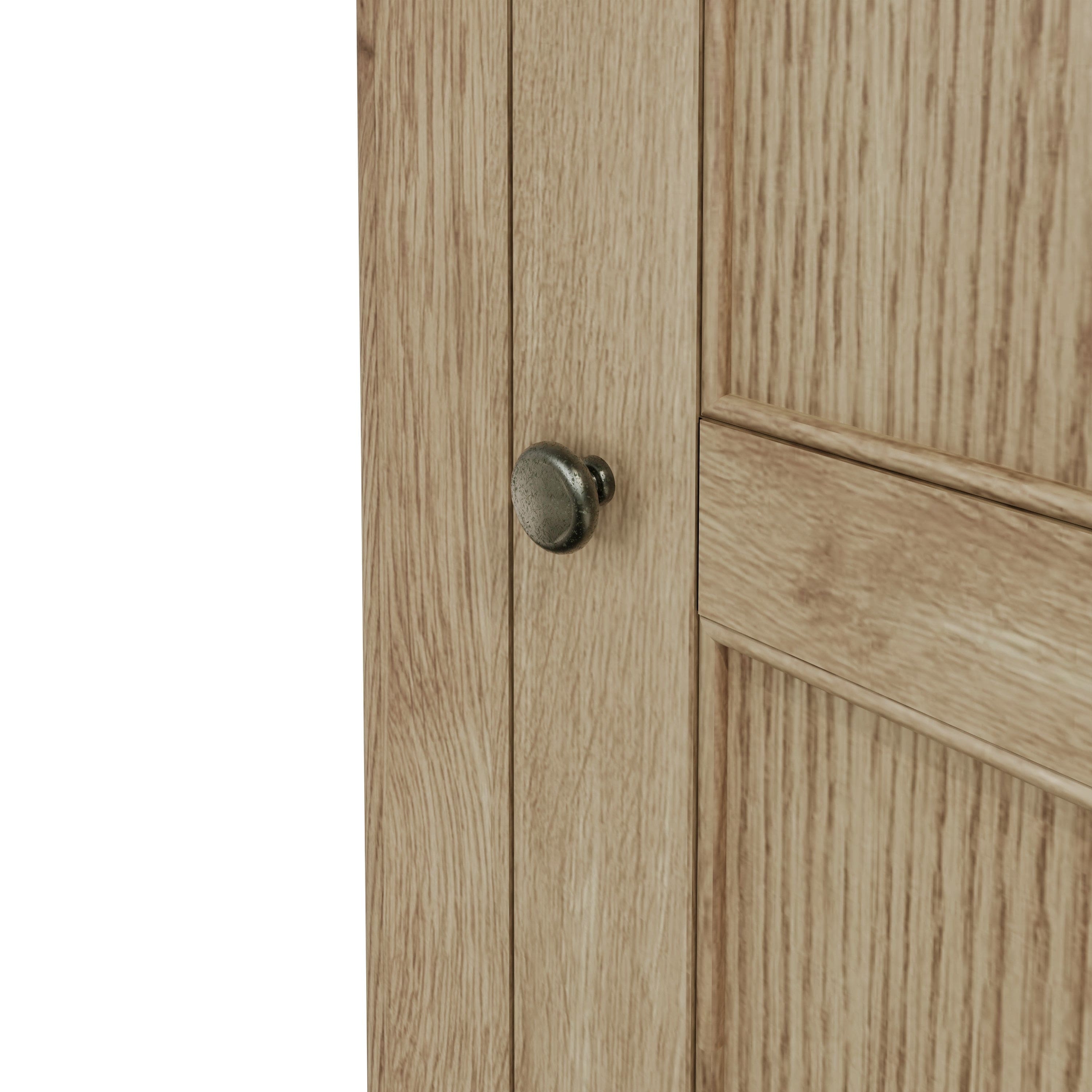 Wessex Smoked Oak Slim Larder Cupboard