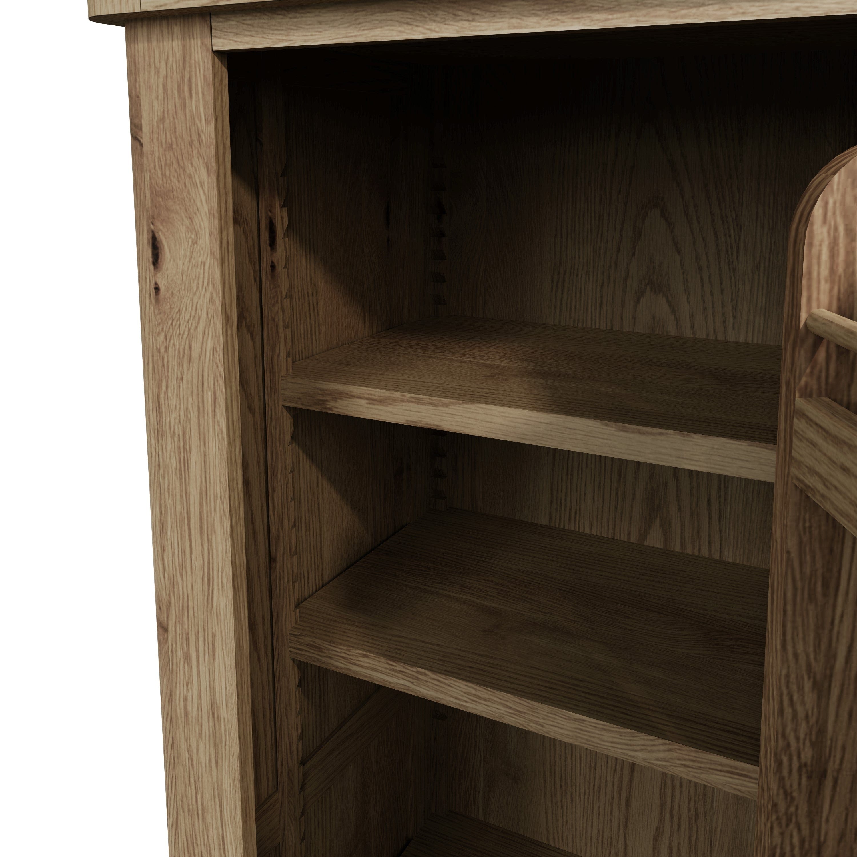 Wessex Smoked Oak Slim Larder Cupboard