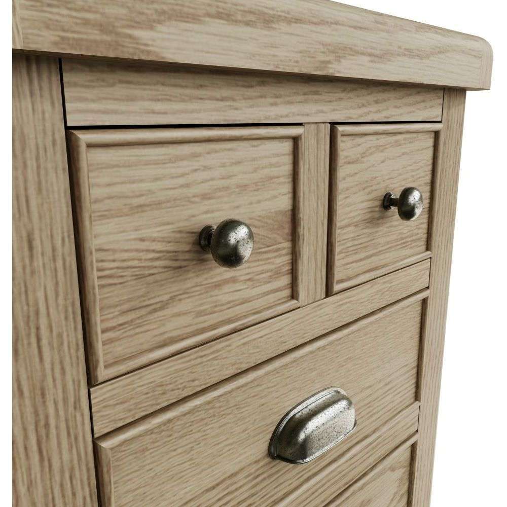 Wessex Smoked Oak Extra Large Bedside Table