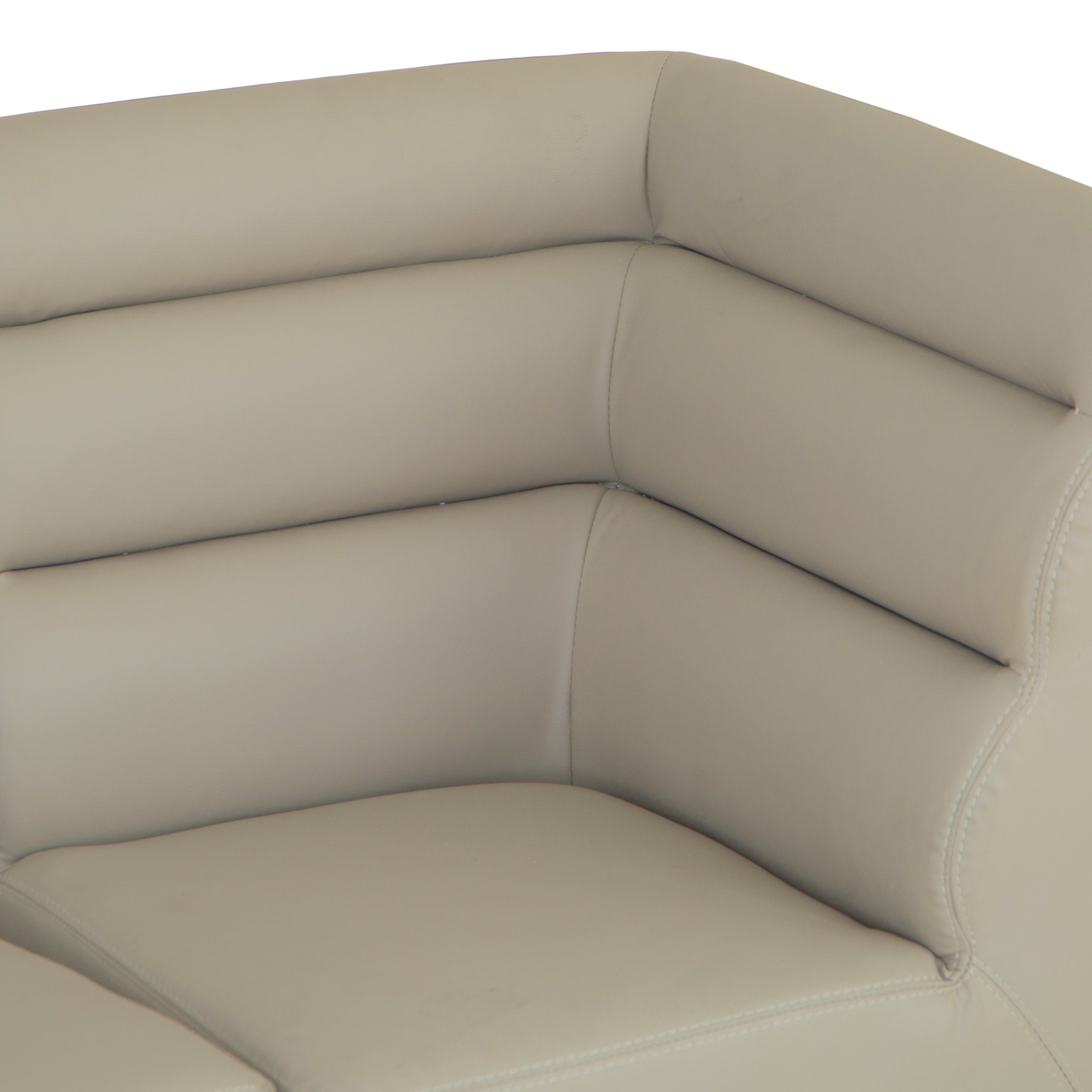 Milan Chrome & Oak Corner Bench