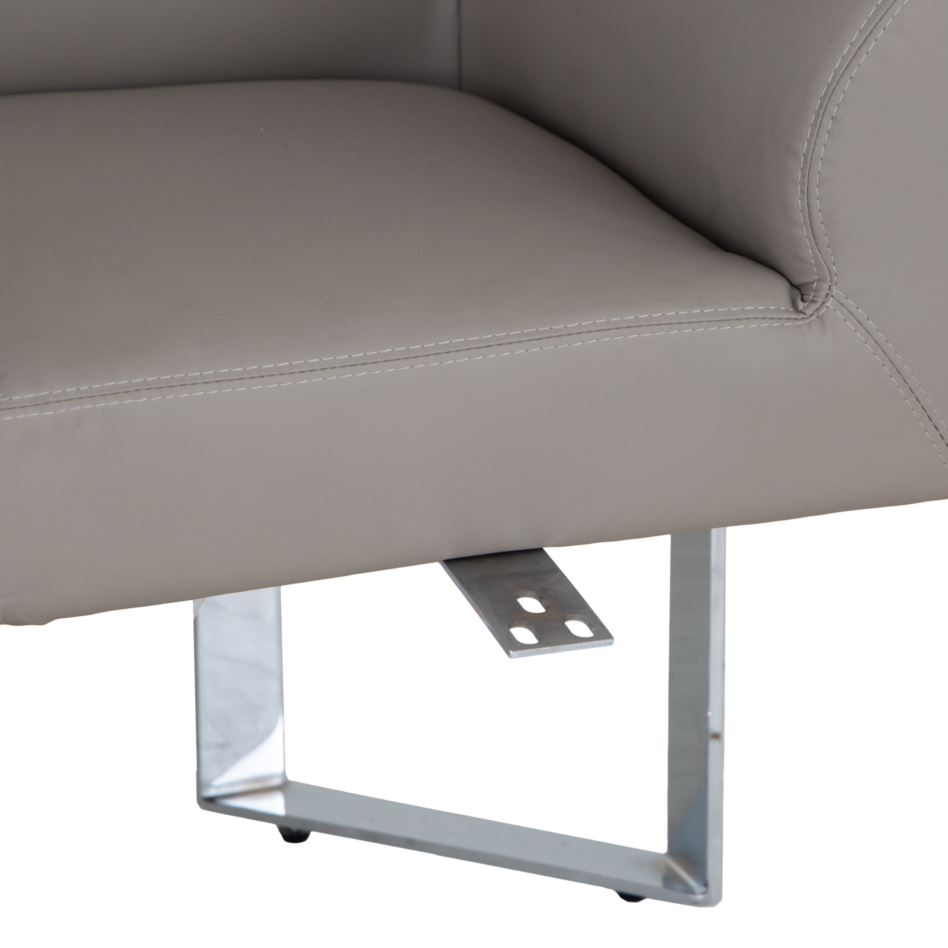 Milan Chrome & Oak Corner Bench