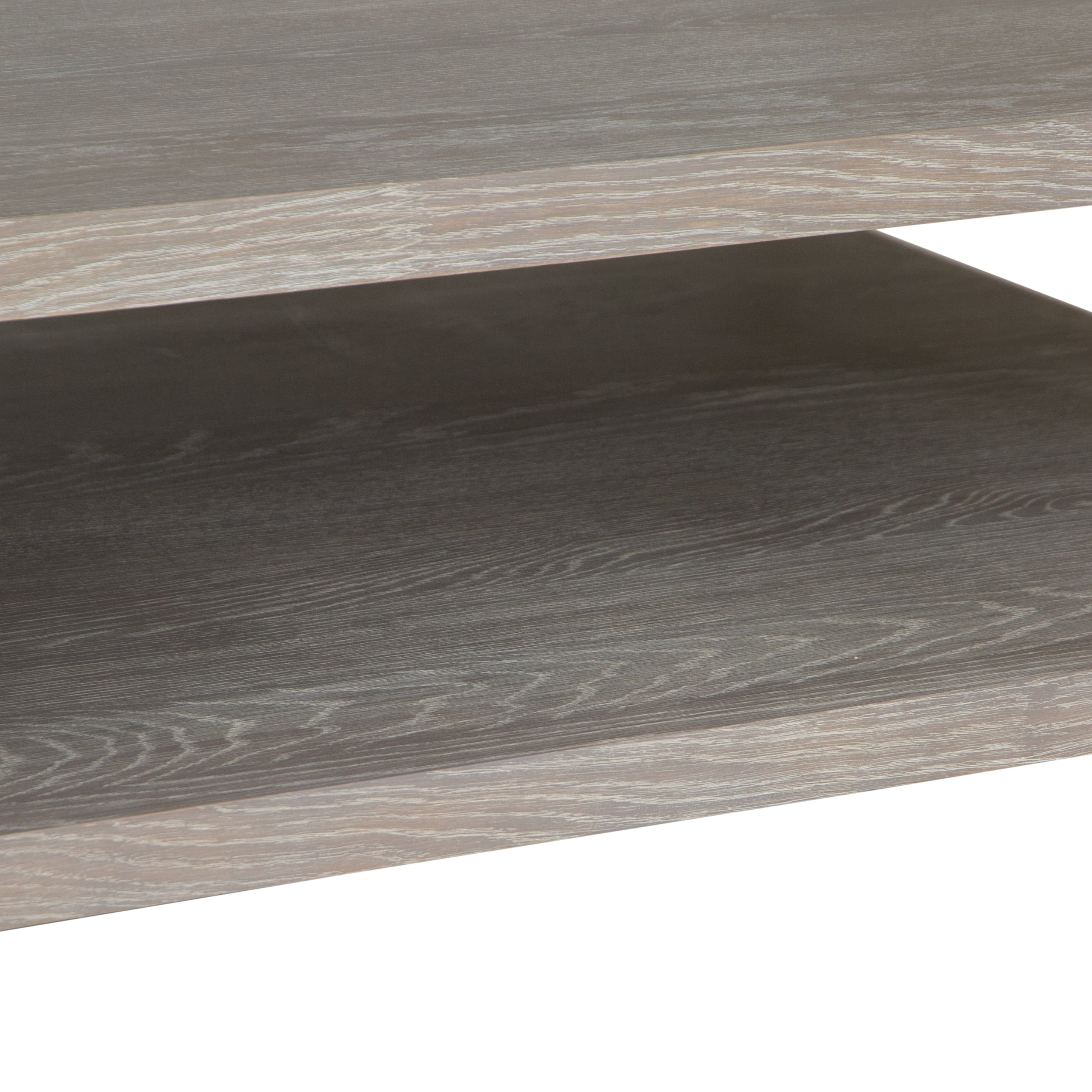 Milan Chrome & Oak Large Coffee Table