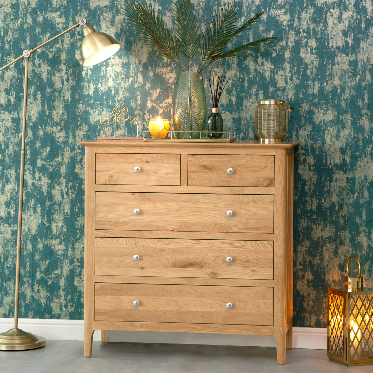 Bergen Oak 2 Over 3 Chest