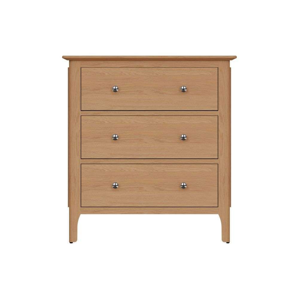 Bergen Oak Chest of 3 Drawers