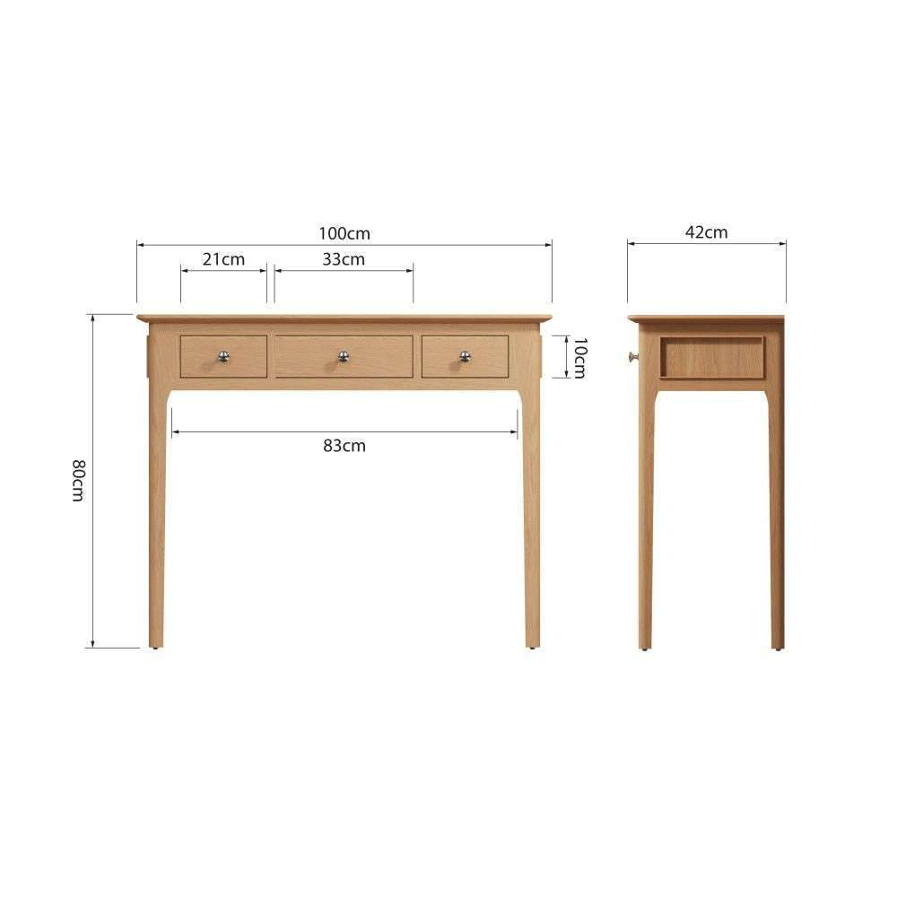 Bergen Oak Dressing Table