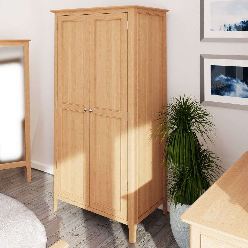 Bergen Oak Double Wardrobe