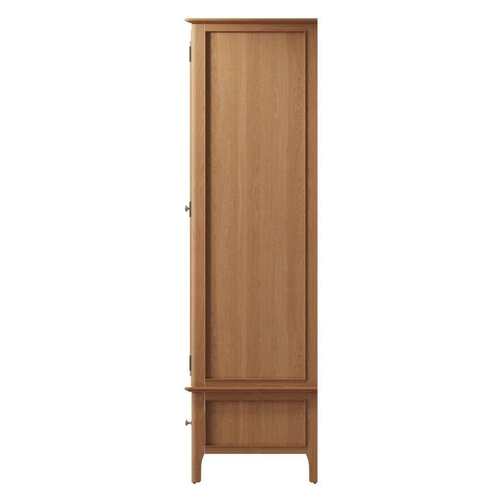 Bergen Oak Large 2 Door Wardrobe with Drawer