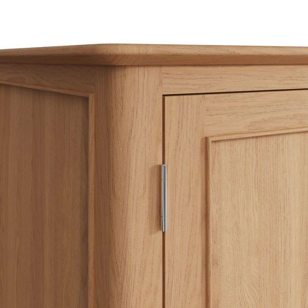 Bergen Oak Large 2 Door Wardrobe with Drawer