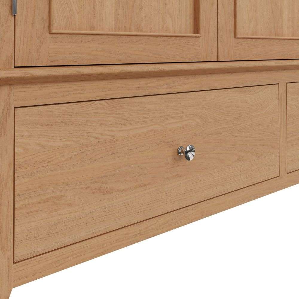 Bergen Oak Large 3 Door Wardrobe