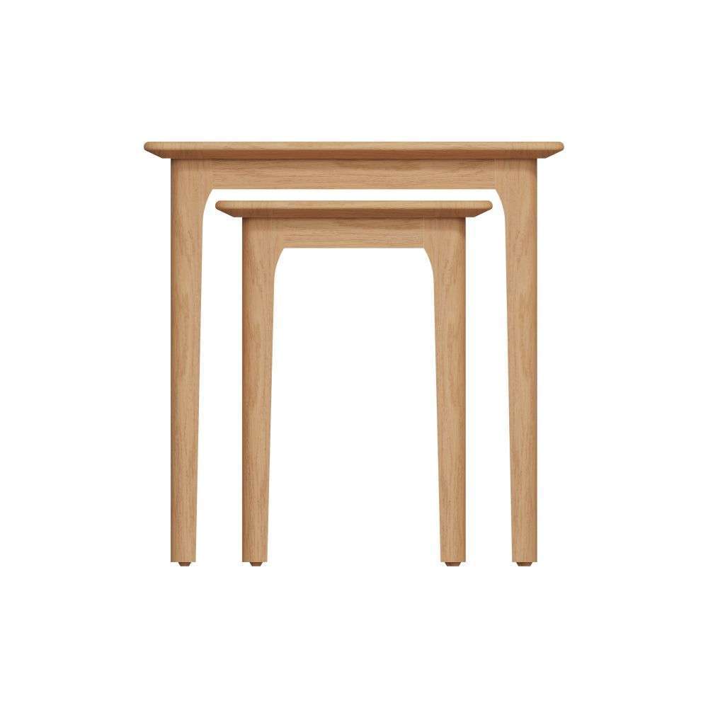 Bergen Oak Nest of 2 Tables