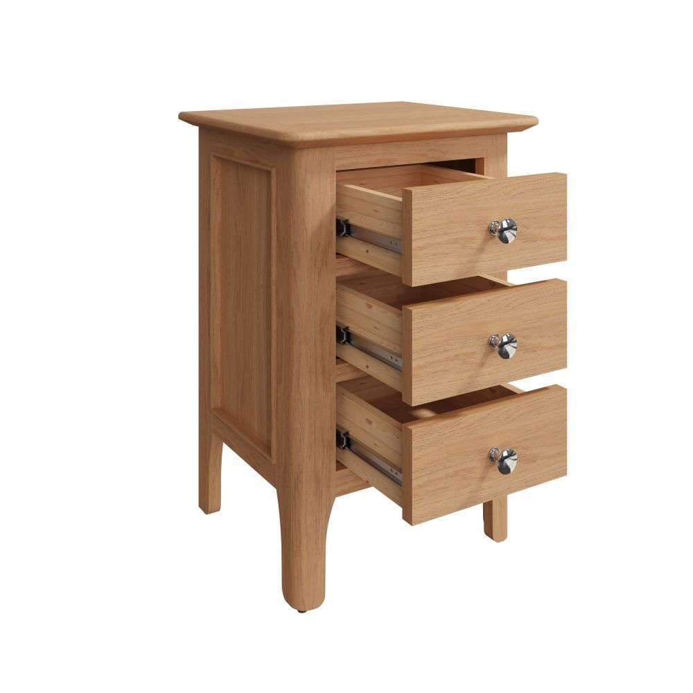 Bergen Oak Small Bedside Table
