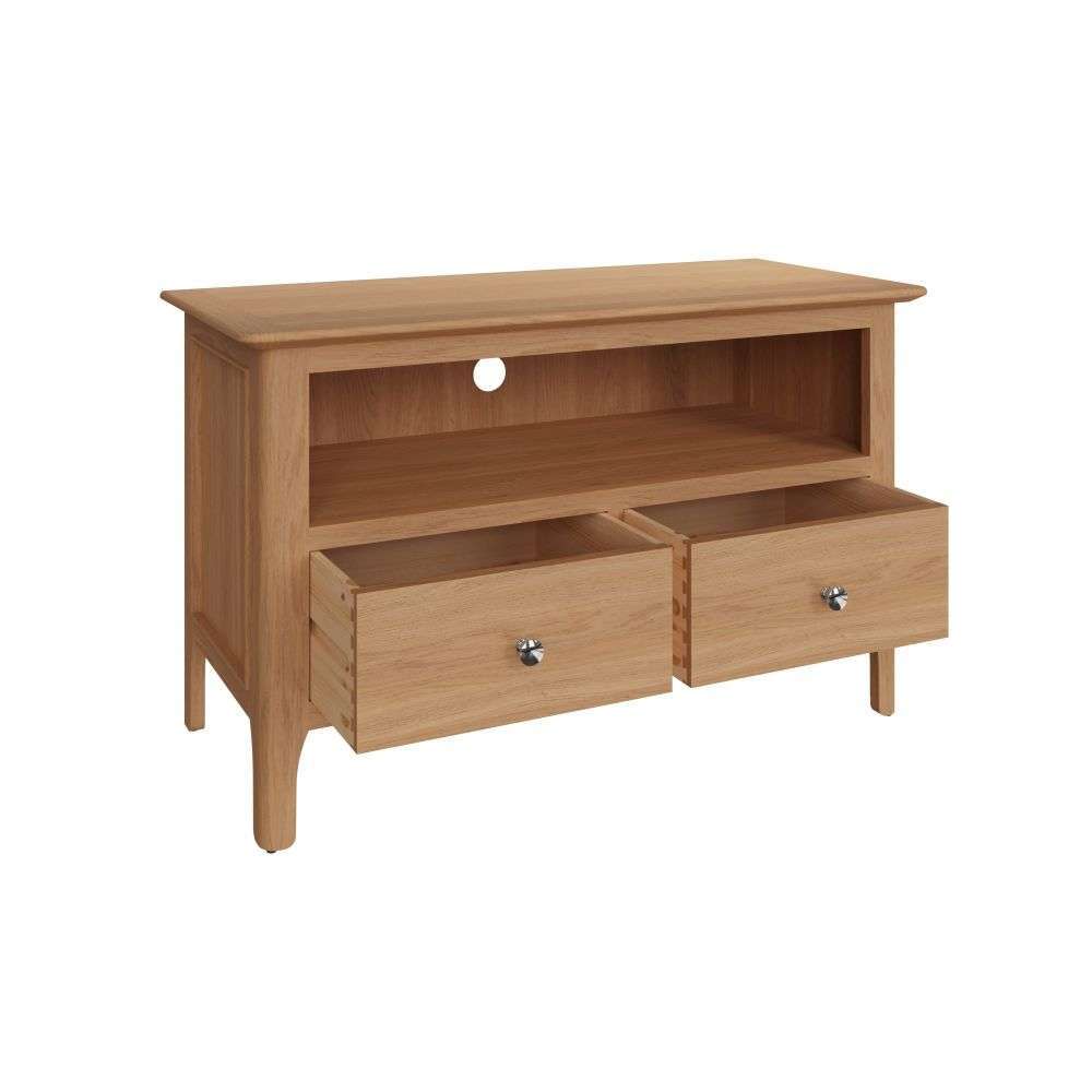 Bergen Oak Small TV Unit