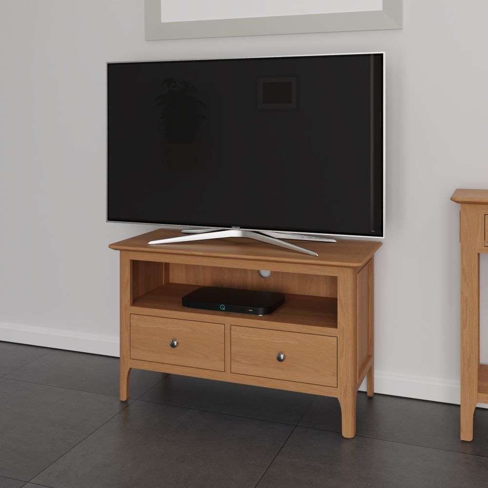 Bergen Oak Small TV Unit