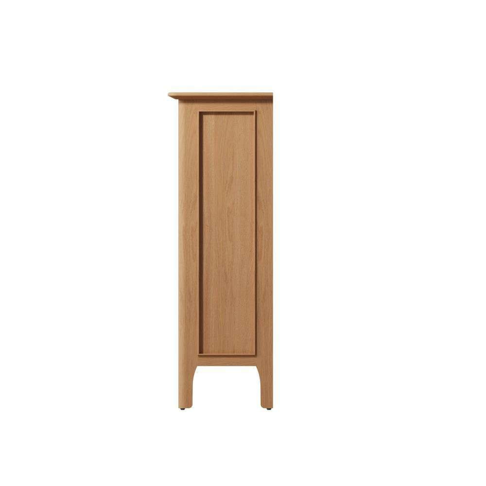 Bergen Oak Small Wide Bookcase