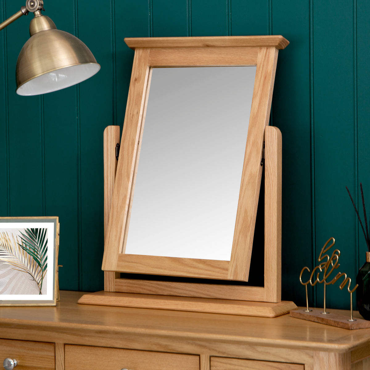 Bergen Oak Vanity Mirror
