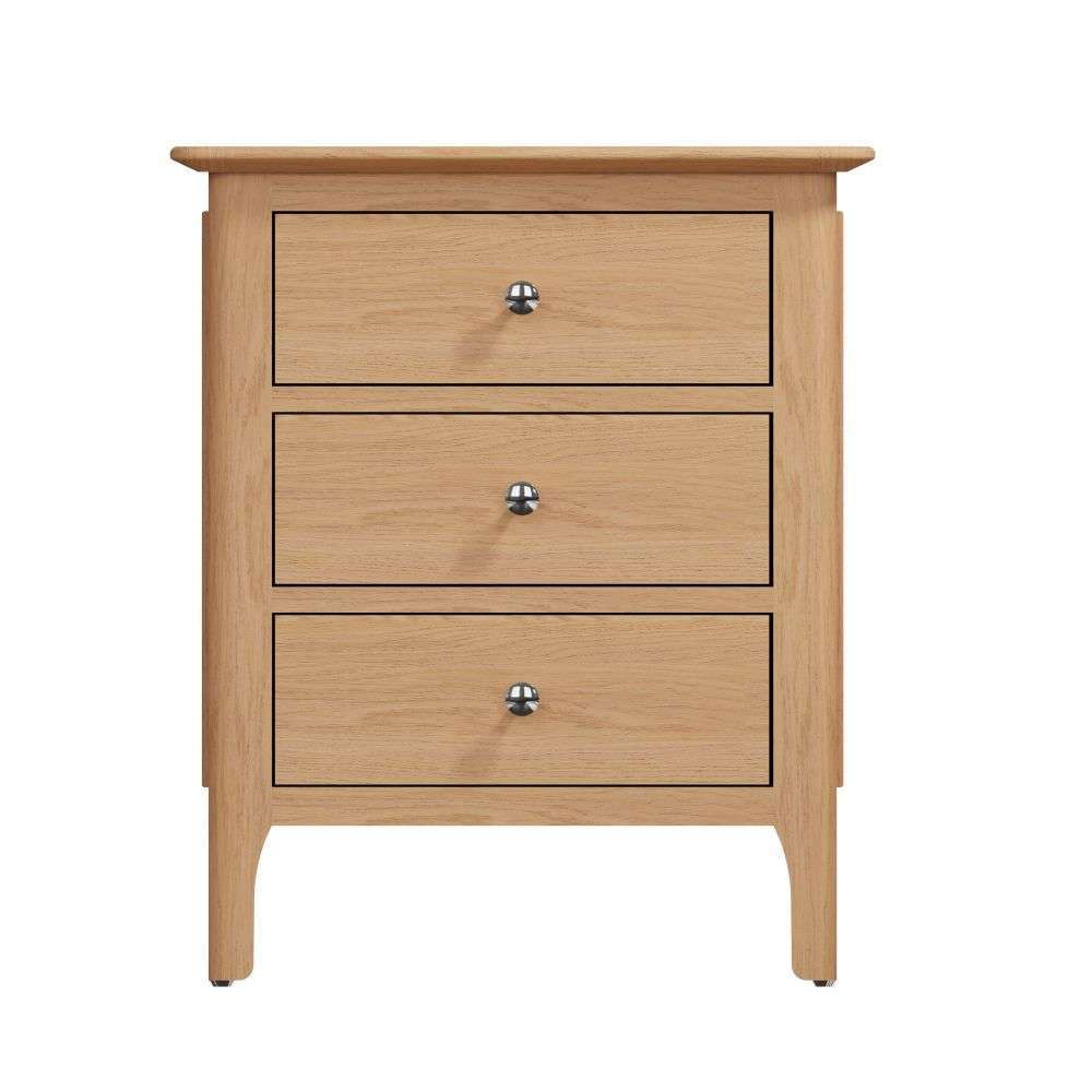 Bergen Oak Extra Large Bedside Table